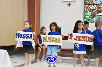 Alunos da Educação Infantil refletem sobre o significado da Páscoa