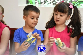Alunos da Educação Infantil refletem sobre o significado da Páscoa