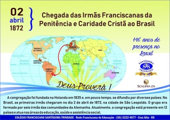 146 anos de presença das Irmãs no Brasil