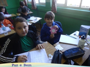 3º ano confeccionou um Rosário