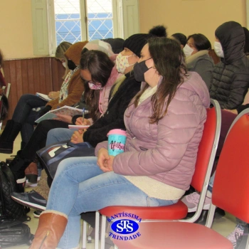 Professores reunidos em manhã de formação
