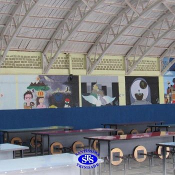 Arte urbana é aplicada pelos alunos do 9º ano em ambiente do Colégio