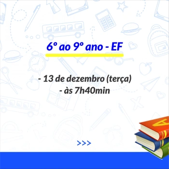Resultados do 3º trimestre letivo