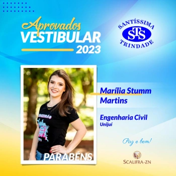 Parabéns, aprovados no Vestibular! 