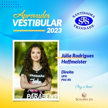 Parabéns, aprovados no Vestibular! 