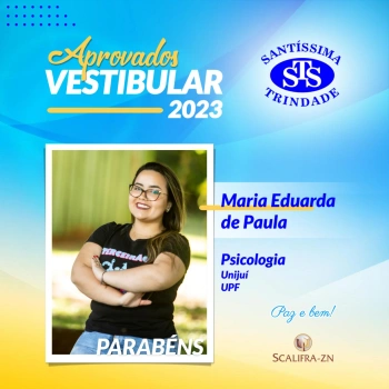 Parabéns, aprovados no Vestibular! 