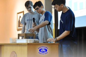 Alunos apresentam projetos criados para a Feira de Soluções Ambientais