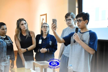Alunos apresentam projetos criados para a Feira de Soluções Ambientais