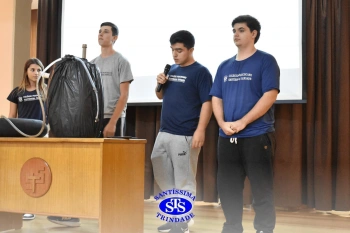 Alunos apresentam projetos criados para a Feira de Soluções Ambientais