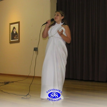 Festa do Olimpo, com alunos do 6º ano