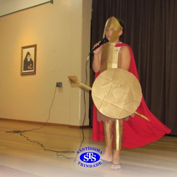 Festa do Olimpo, com alunos do 6º ano