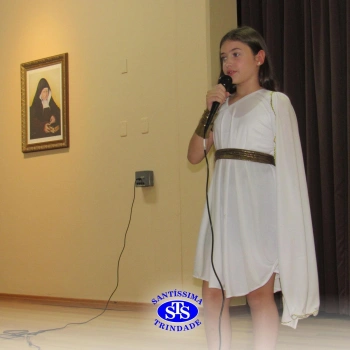 Festa do Olimpo, com alunos do 6º ano