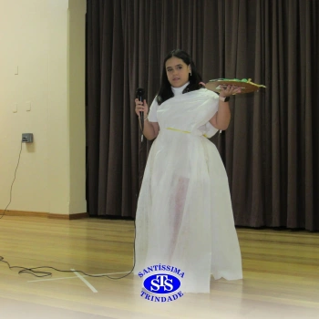Festa do Olimpo, com alunos do 6º ano