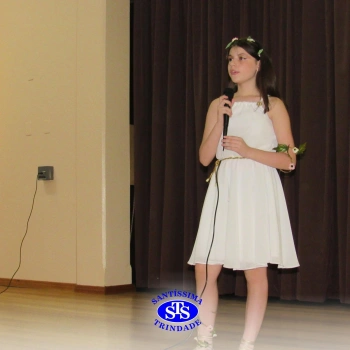 Festa do Olimpo, com alunos do 6º ano