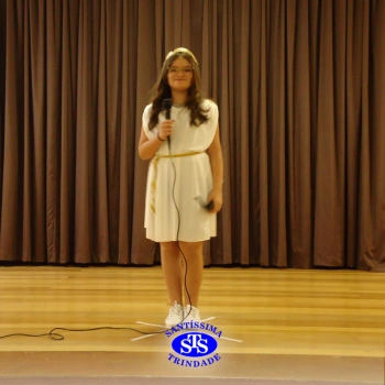 Festa do Olimpo, com alunos do 6º ano