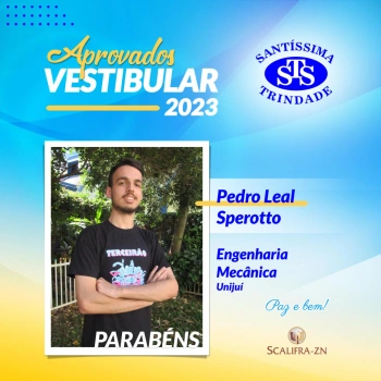 Parabéns, aprovados no Vestibular! 
