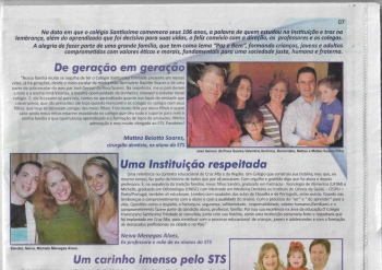 Colégio recebeu homenagem no Jornal Diário