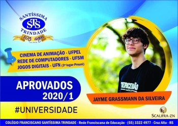 Parabéns, alunos do Santíssima !