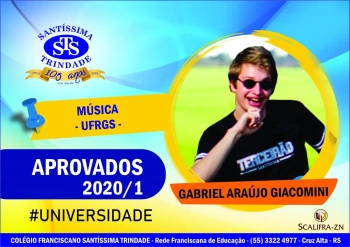 Parabéns, alunos do Santíssima !