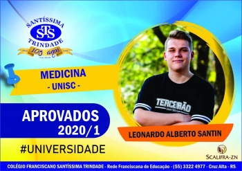 Parabéns, alunos do Santíssima !