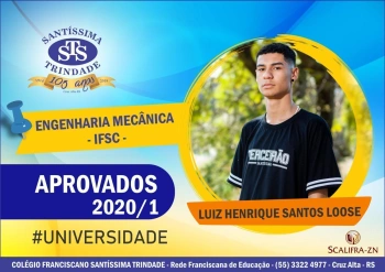 Parabéns, alunos do Santíssima !