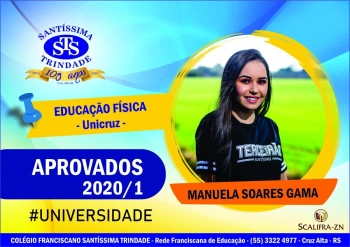 Parabéns, alunos do Santíssima !