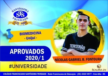 Parabéns, alunos do Santíssima !