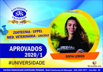 Parabéns, alunos do Santíssima !