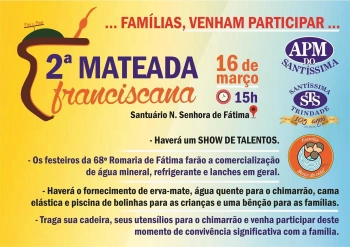 Participe da 2ª Mateada Franciscana