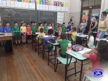 Nível B em visita ao 1º ano 