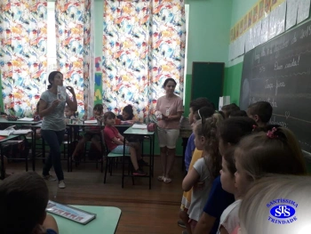 Nível B em visita ao 1º ano 
