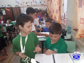 Nível B em visita ao 1º ano 