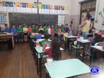 Nível B em visita ao 1º ano 