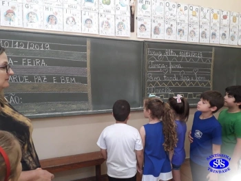Nível B em visita ao 1º ano 