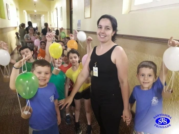 Nível B em visita ao 1º ano 