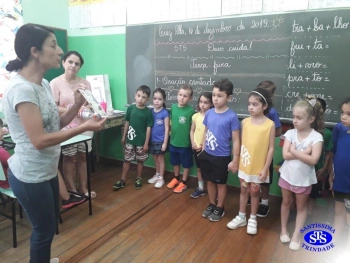 Nível B em visita ao 1º ano 