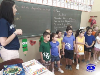 Nível B em visita ao 1º ano 