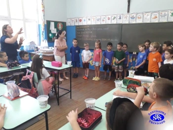 Nível B em visita ao 1º ano 