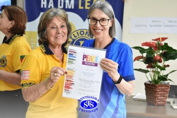 Aluna conquista 1º lugar na etapa distrital do concurso promovido pelo Lions Clube