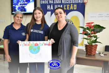 Aluna conquista 1º lugar na etapa distrital do concurso promovido pelo Lions Clube