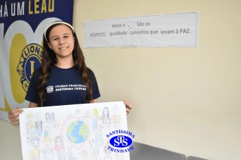 Aluna conquista 1º lugar na etapa distrital do concurso promovido pelo Lions Clube