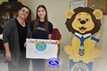 Aluna conquista 1º lugar na etapa distrital do concurso promovido pelo Lions Clube