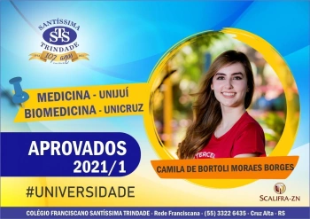 Parabéns, alunos do Santíssima !