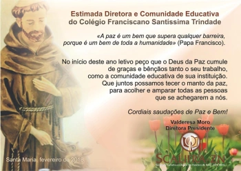 Mensagem Diretora Presidente da SCALIFRA-ZN