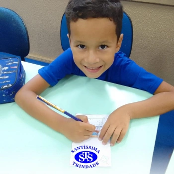 1º ano festejando o aniversário do Colégio