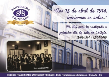 15|04|1914: primeiro dia de aula no Santíssima