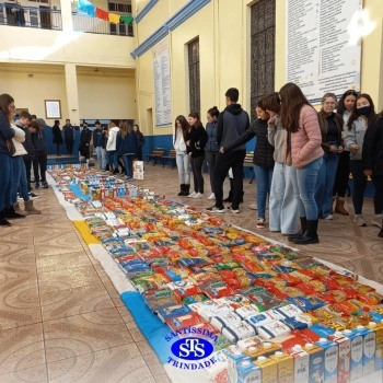 Tapete Fraterno com mais de 400 quilos de alimentos