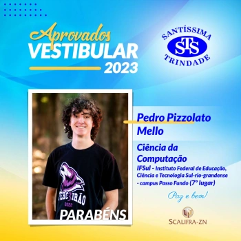 Parabéns, aprovados no Vestibular! 