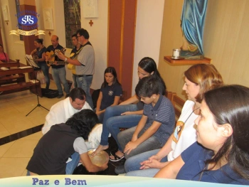 Celebração Eucarística com os Profissionais do Colégio. 