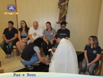 Celebração Eucarística com os Profissionais do Colégio. 